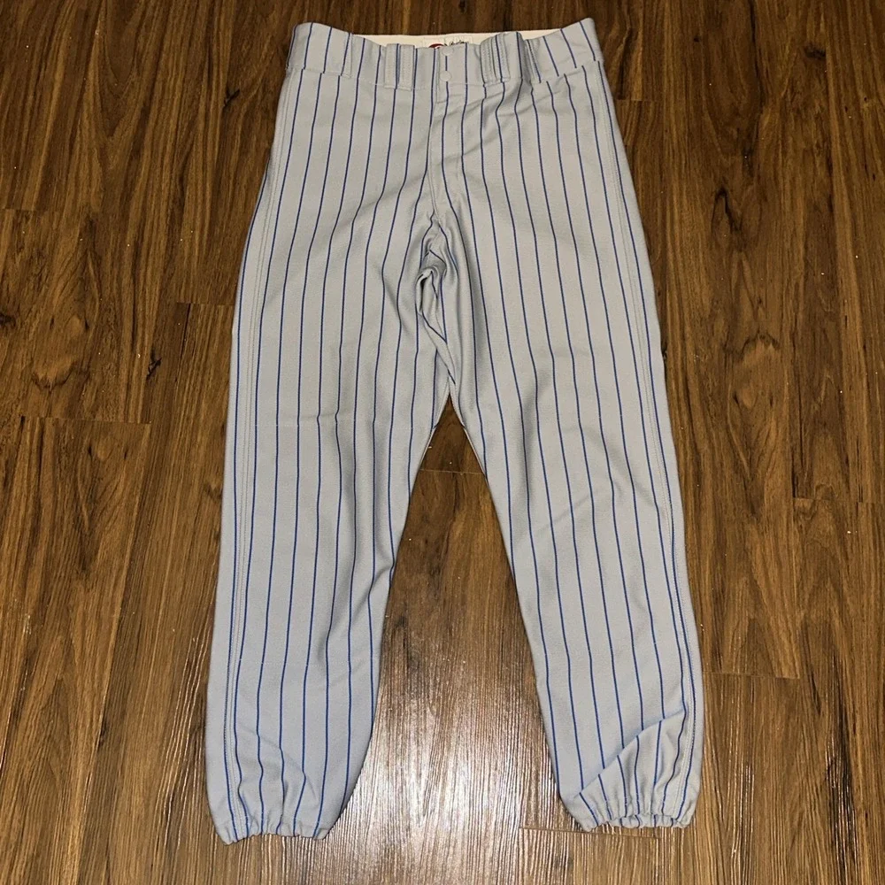 Rawlings Pinstripe Game Used Baseball Pants Made In USA Mark Of‎ A Pro Size 36
